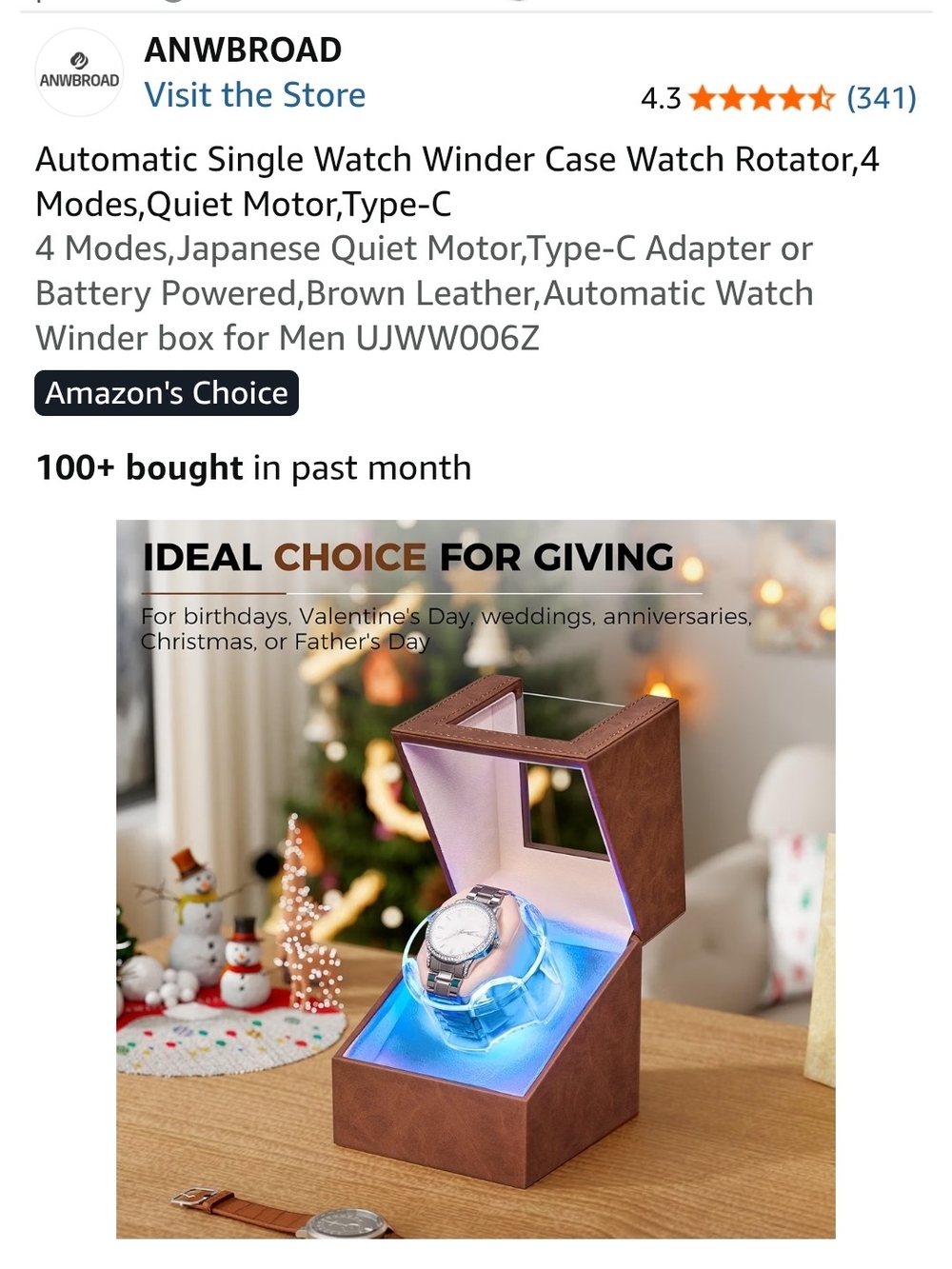 Automatic Watch Winder (FACTORY SEALED) - Picture 3 of 13